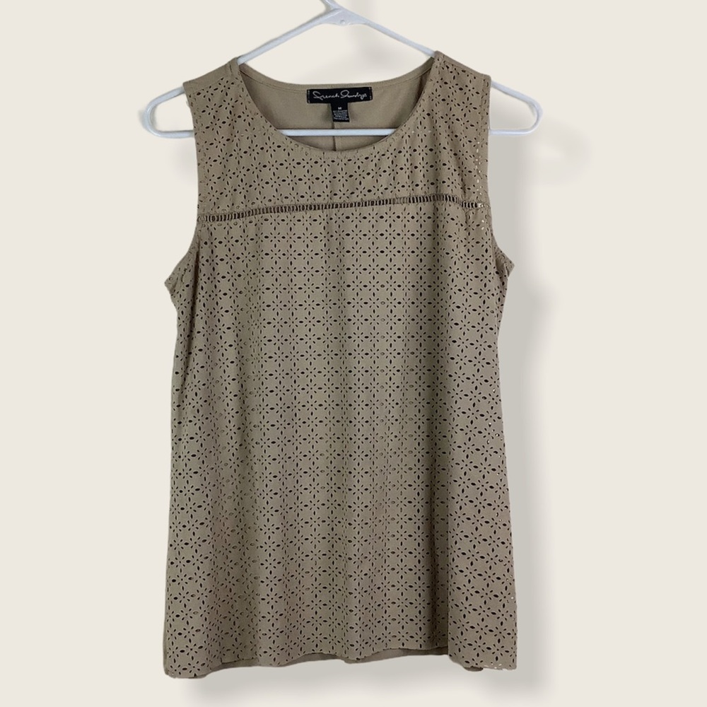 French Laundry faux suede top size medium